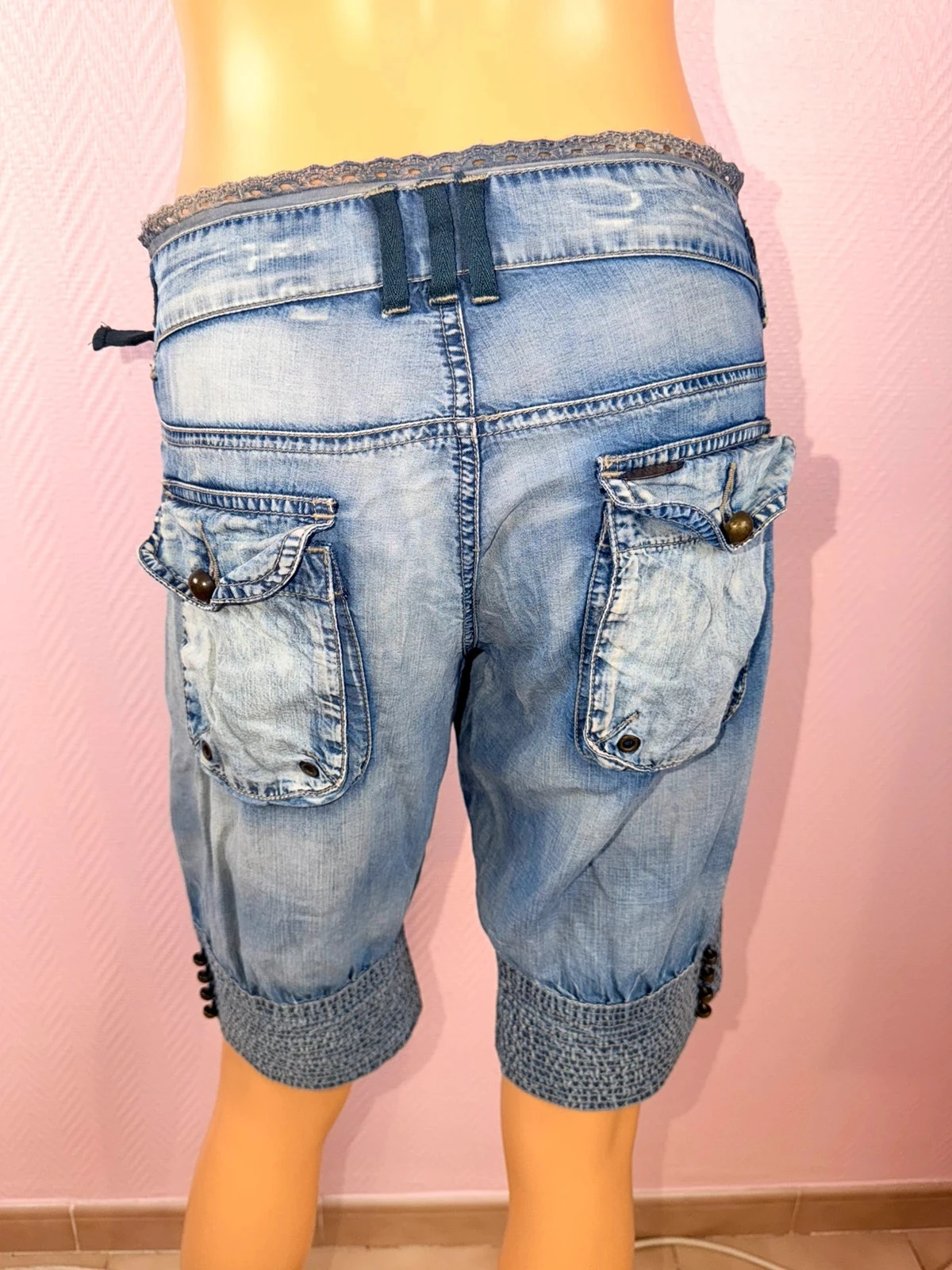 Short de verão feminino Guess jeans tamanho 29 – photo 5